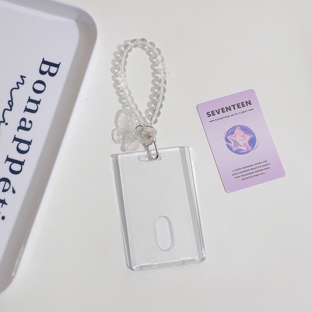 Móc Khóa Acrylic Trong Suốt Trưng Bày Thẻ ID / Xe Buýt Cho Học Sinh