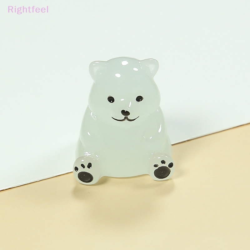 Set 2 Đồ trang trí Gấu Bắc Cực Mini Phát Sáng Dùng Trang Trí Tiểu Cảnh Mới