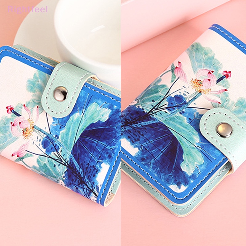 Ví Đựng Thẻ ID / Tiền Xu In Hình Phong Cảnh Retro Mới