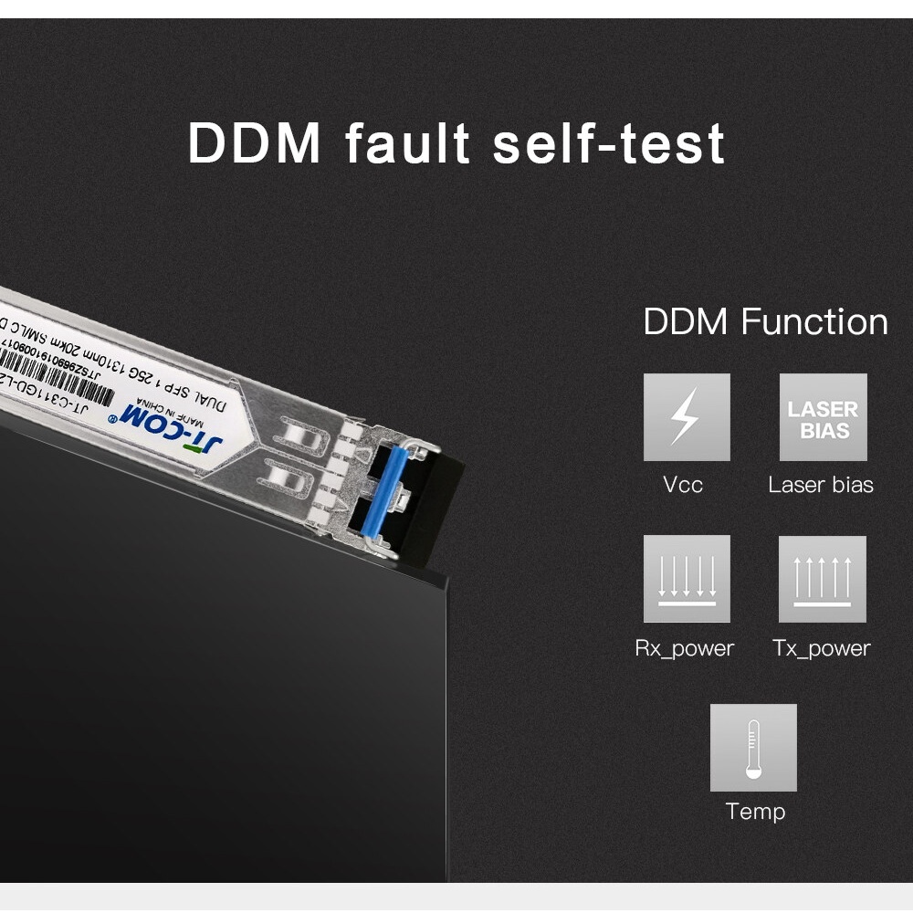 1.25G SFP Module LC Singlemode Dual Fiber 20/40/80/120KM Tương thích với Cisco/Mikrotik GLC-LH-SM