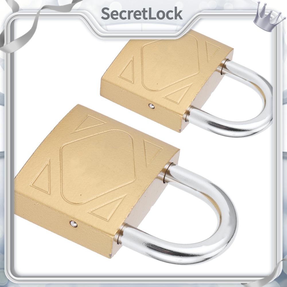 SecretLock Ổ khóa hộ gia đình ngoài trời với 3 phím Khóa móc sắt bằng đồng thau MediumThick cho tủ cửa