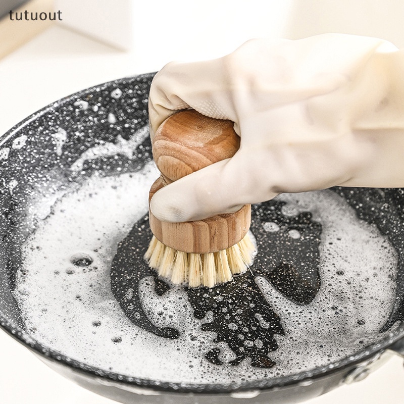 Bàn Chải Chà Nồi / Chảo / Nồi Chảo Bằng Sisal Tự Nhiên Cho Nhà Bếp