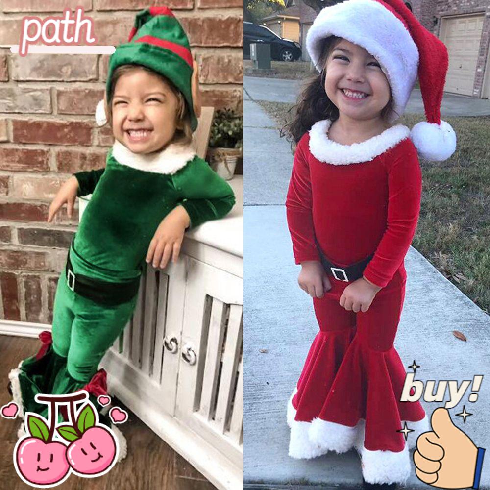 PATH Set Đồ 4 Món Thời Trang Năm Mới / Giáng Sinh Cho Bé Trai / Gái 12-8 Tuổi