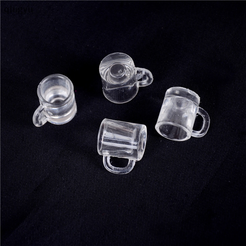 Bộ 4 Ly Nhựa Uống Bia Đồ Chơi Búp Bê Cỡ 1 / 12