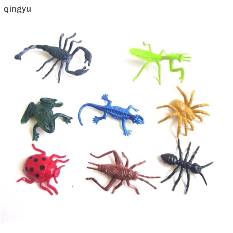 Bộ 8 Mô Hình Côn Trùng Bằng Nhựa Dành Cho Bé Yêu