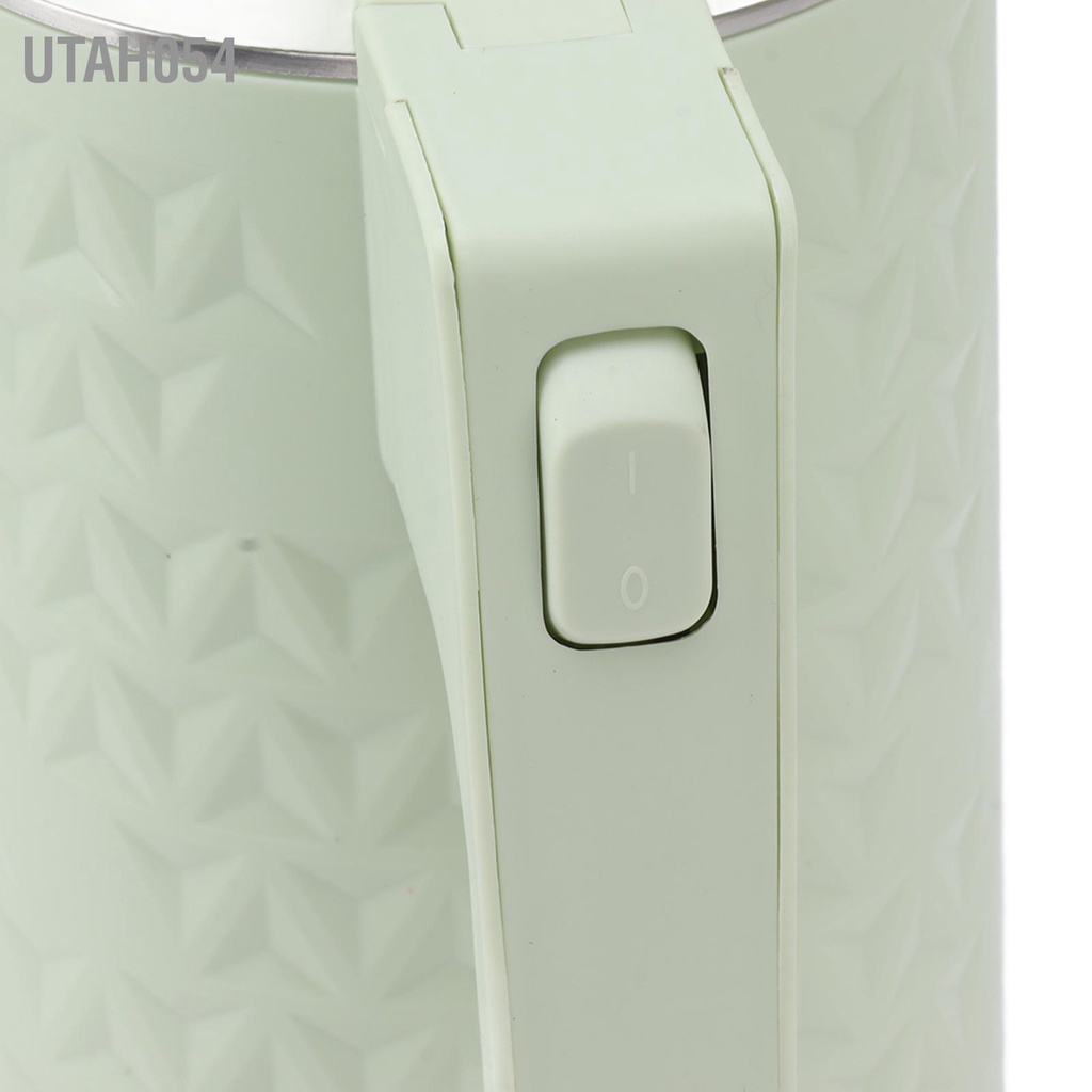 Utah054 Ấm siêu tốc điện bằng thép không gỉ 2000W 2L Tự động tắt ấm đun nước đôi tường