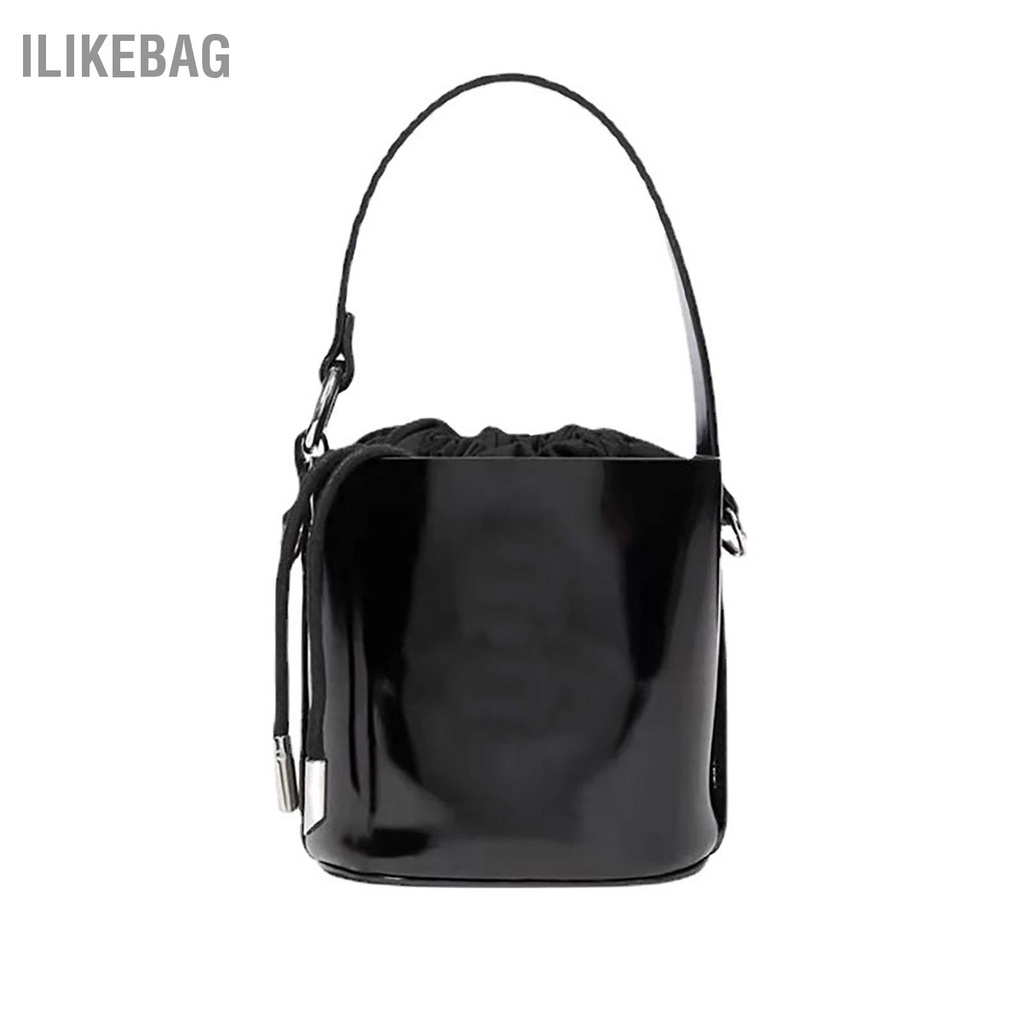 Ilikebag Túi xô xách cầm tay Dây đeo dài PU Ví vai đơn rút cho Du lịch Dự tiệc