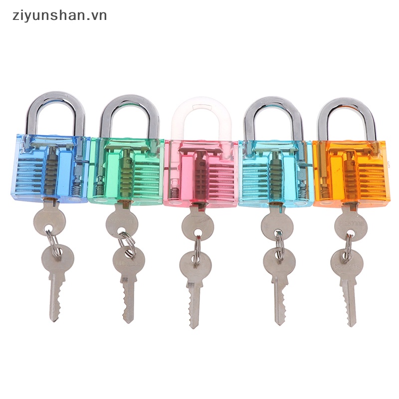 Bộ Ổ Khóa Luyện Tập Trong Suốt Kèm Chìa Khóa Tiện Dụng