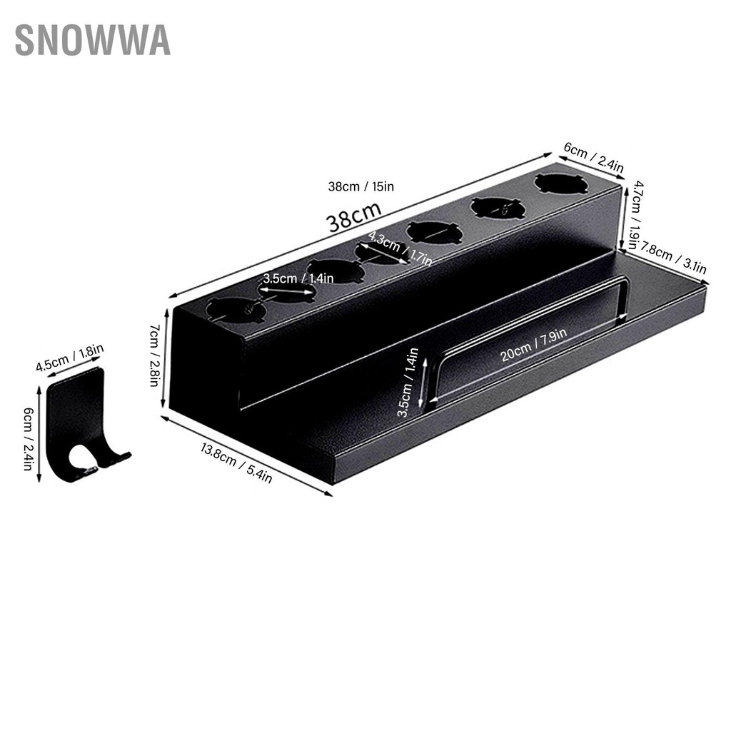 Snowwa Điện Máy Sấy Tóc Giá Treo Tường Dụng Cụ Tổ Chức Uốn Lưu Trữ Đỡ Cho Bàn Ủi Dẹt Duỗi