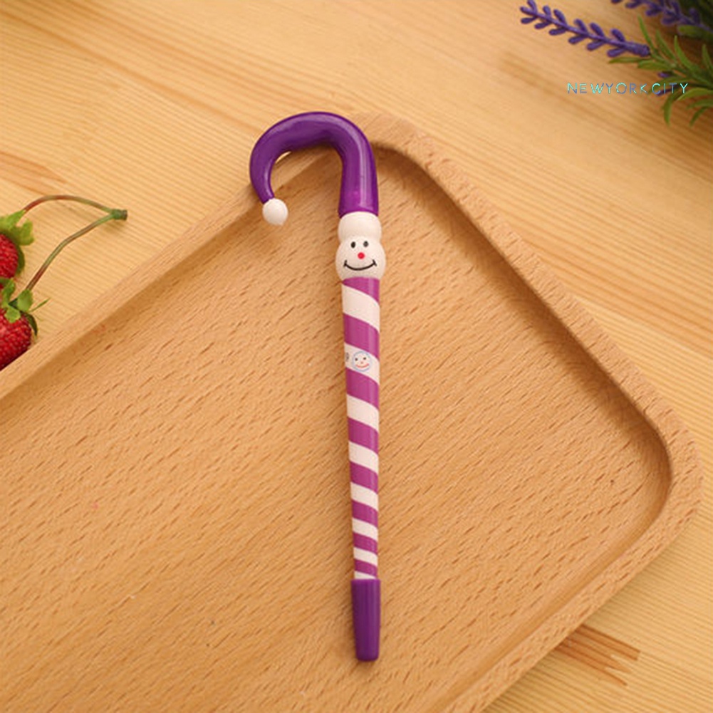 Set 4 Bút Bi Tạo Hình Cây Dù Giáng Sinh Ngộ Nghĩnh