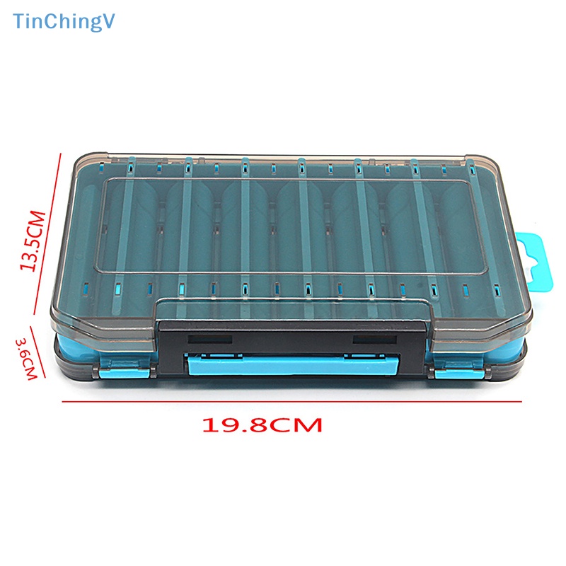 Hộp Đựng Phụ Kiện Câu Cá 14 Ngăn Hai Mặt Tiện Dụng