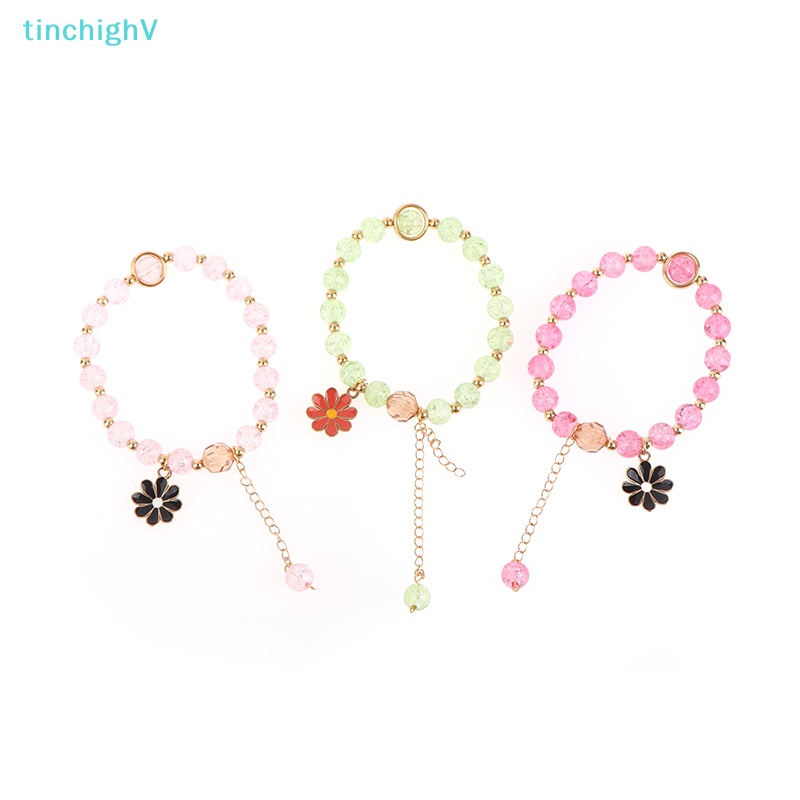 [TinchighV] Vòng Tay Chuỗi Hạt Pha Lê Hoa Thời Trang Thanh Lịch Dành Cho Nữ [Mới]