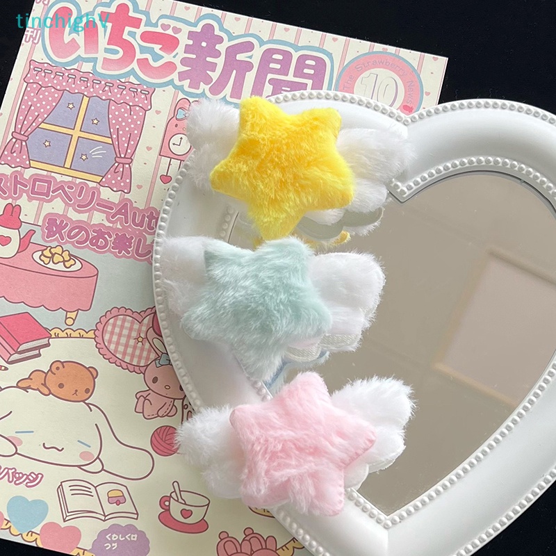 [TinchighV] Kẹp Tóc Vải Bông Mềm Mại Gắn Cánh Vịt Màu Hồng Đáng Yêu Thời Trang Dành Cho Bé Gái [Mới]