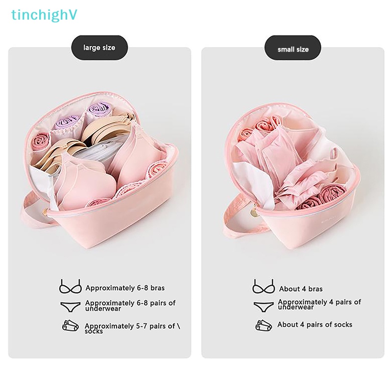 Túi Đựng Mỹ Phẩm / Vớ / Đồ Lót Chia Ngăn Di Động Tiện Dụng Cho Nữ