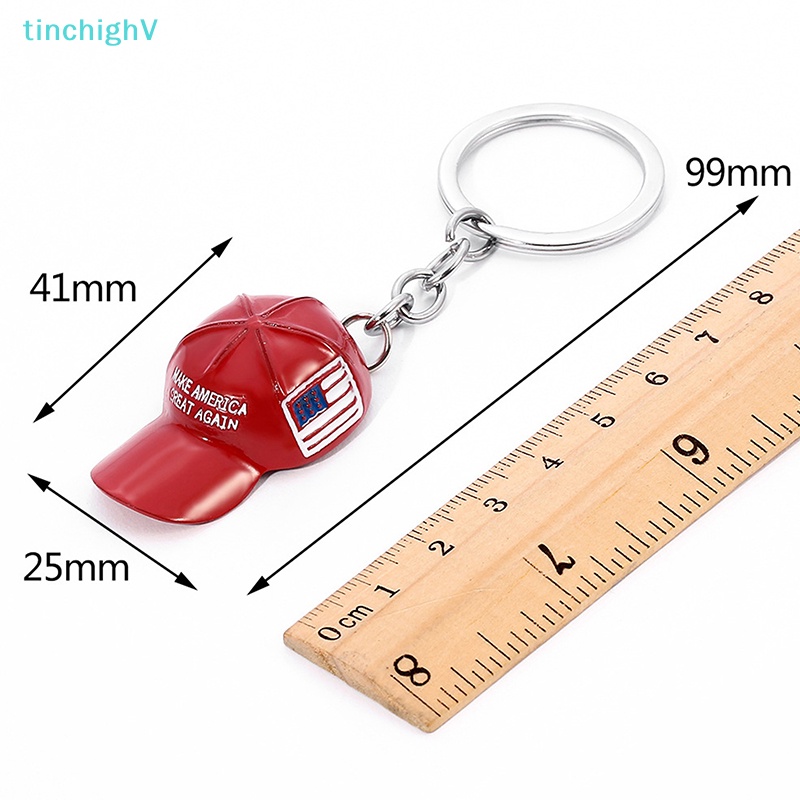 [TinchighV] Móc Khóa Hình Cờ Mỹ Mũ Đỏ Thời Trang Phụ Kiện Túi Xách / Xe Hơi [Mới]