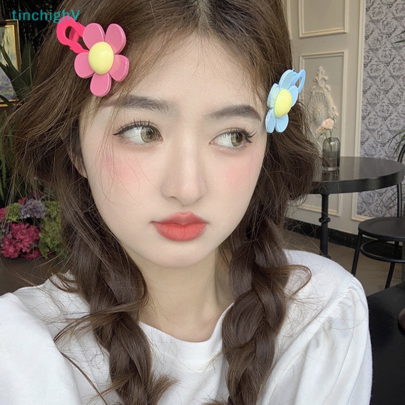 Bộ 2 Kẹp Tóc Hình Hoa Màu Kẹo Dễ Thương Thời Trang Mùa Hè Cho Bạn Gái