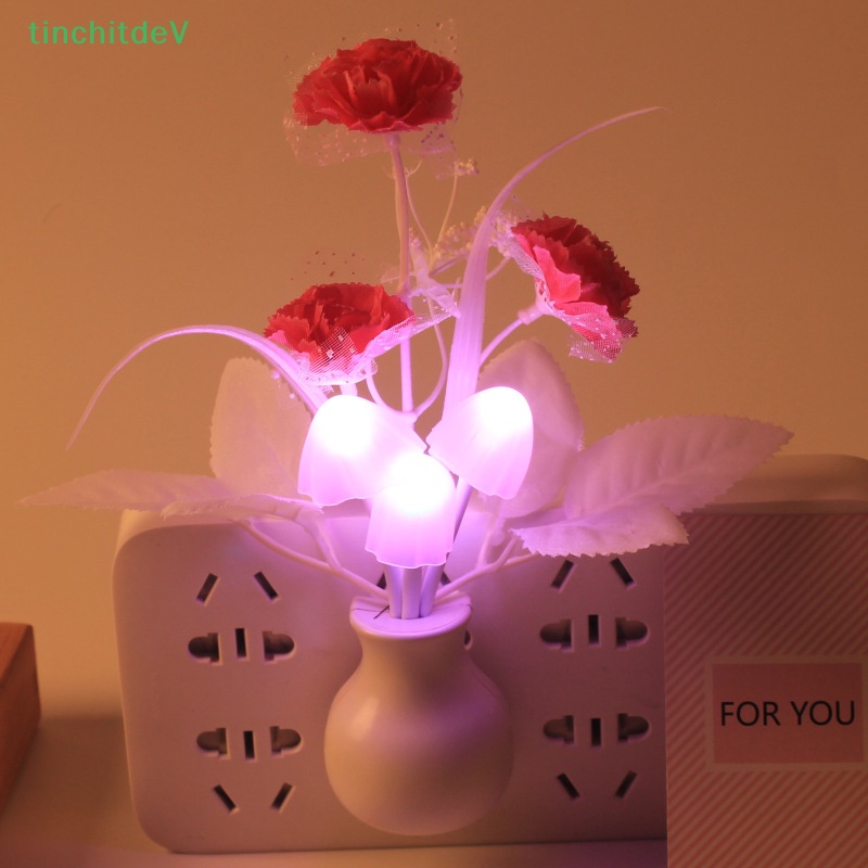 [TinchitdeV] Đèn Ngủ led Hình Nấm Giấc Mơ Mộng Mơ Có 7 Màu Phích Cắm US EU [Mới]