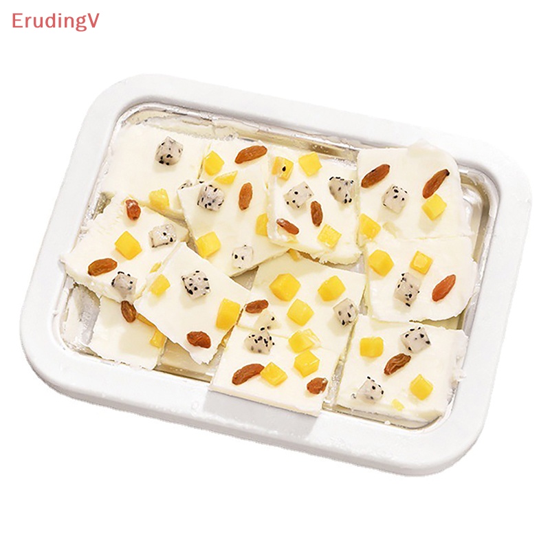 Khuôn Làm Kem / Thức Ăn 2 Ngăn Có Thể Cuộn Lại Siêu Bền Tiện Dụng