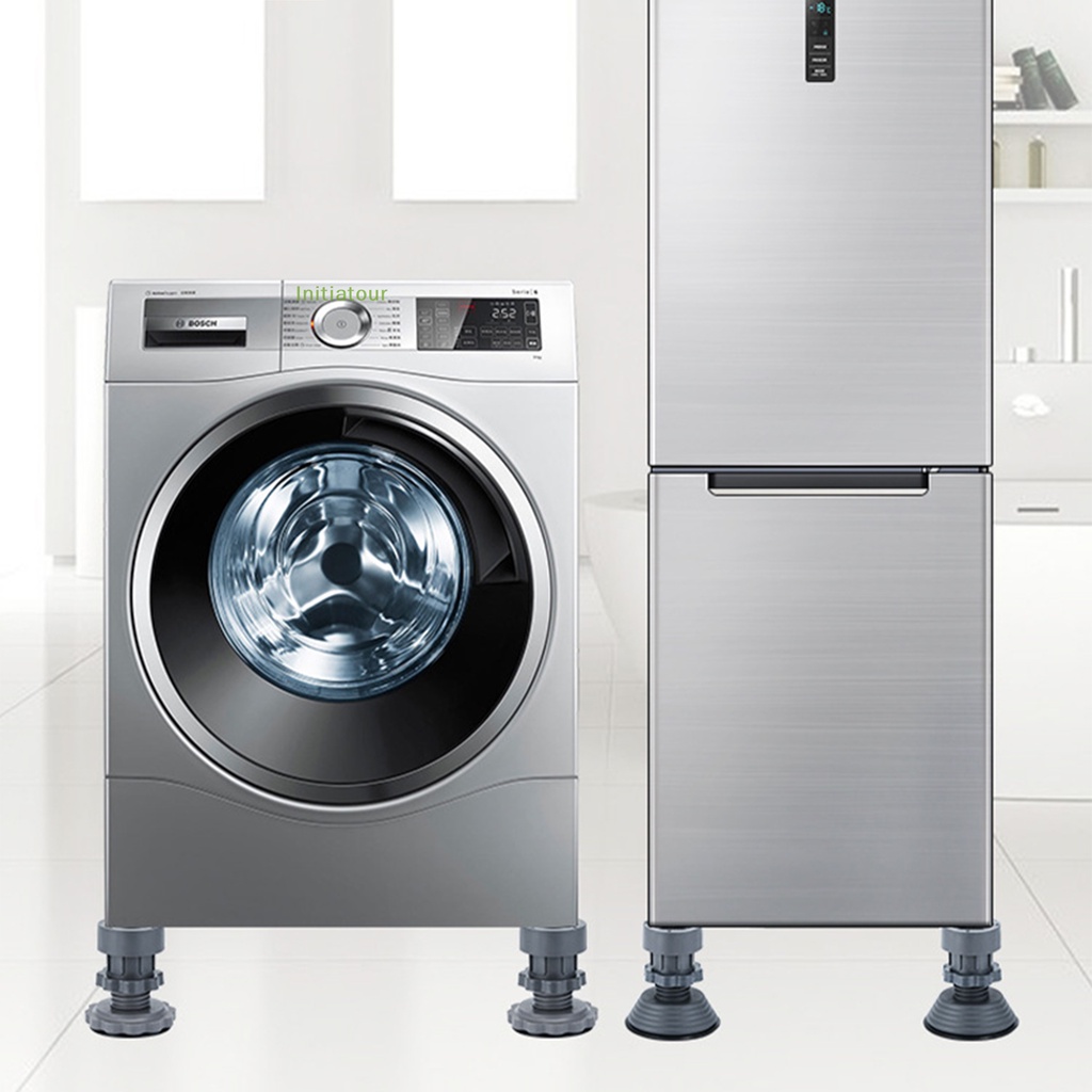 Bộ 4 Miếng Lót Chân Máy Giặt / Tủ Lạnh Chống Rung Chiều Cao Tùy Chỉnh Tiện Dụng