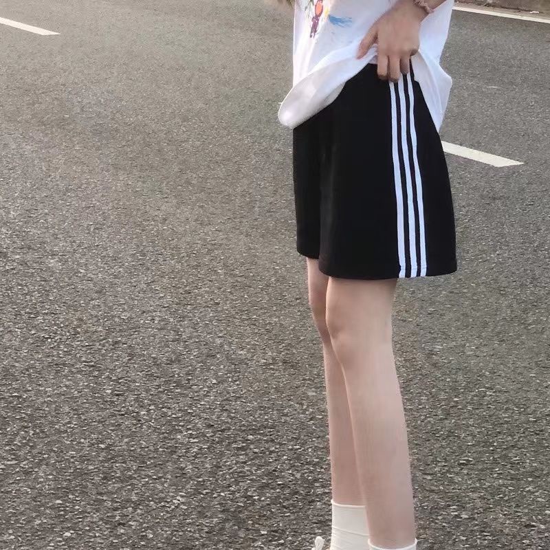 Quần Short Cotton Màu Trơn Lưng Cao Phong Cách Mới Mùa Hè Dễ Phối Đồ Cho Nữ