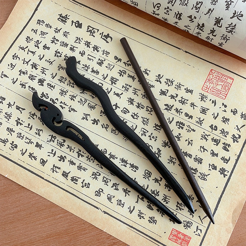 Kẹp Tóc Gỗ Đơn Giản Phong Cách Trung Hoa Mới