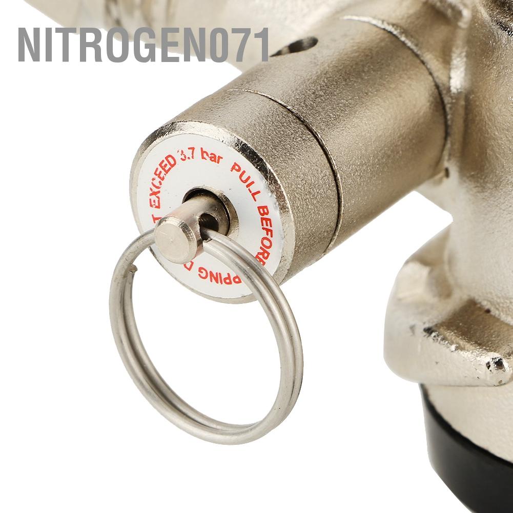 Nitrogen071 Hệ thống loại D Coupler Keg với van giảm áp an toàn cho nội địa Hoa Kỳ