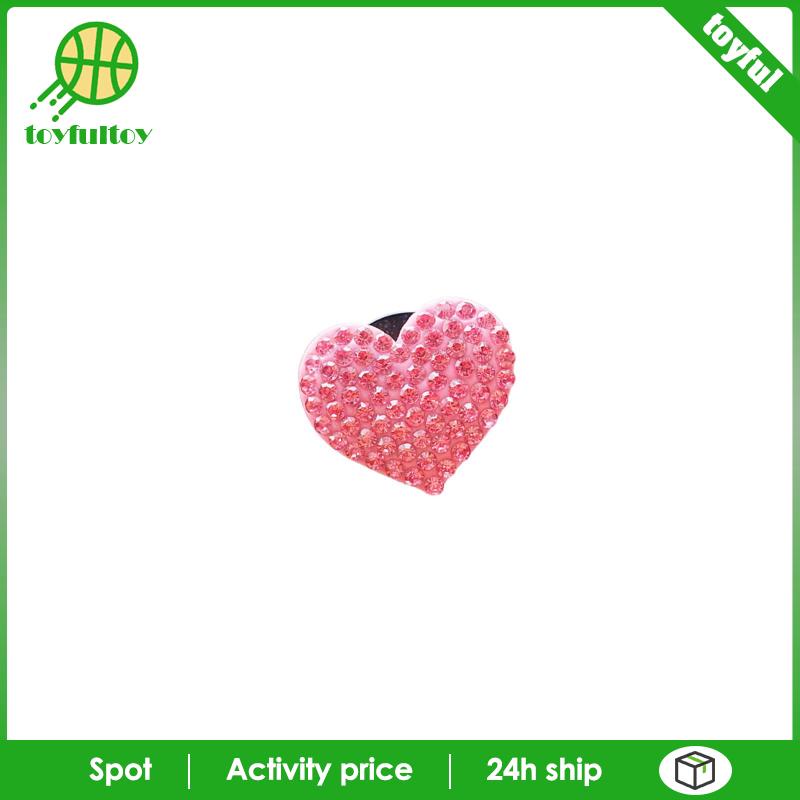 Kẹp Lỗ Thông Khí Hình Trái Tim Lấp Lánh Cho Xe Hơi