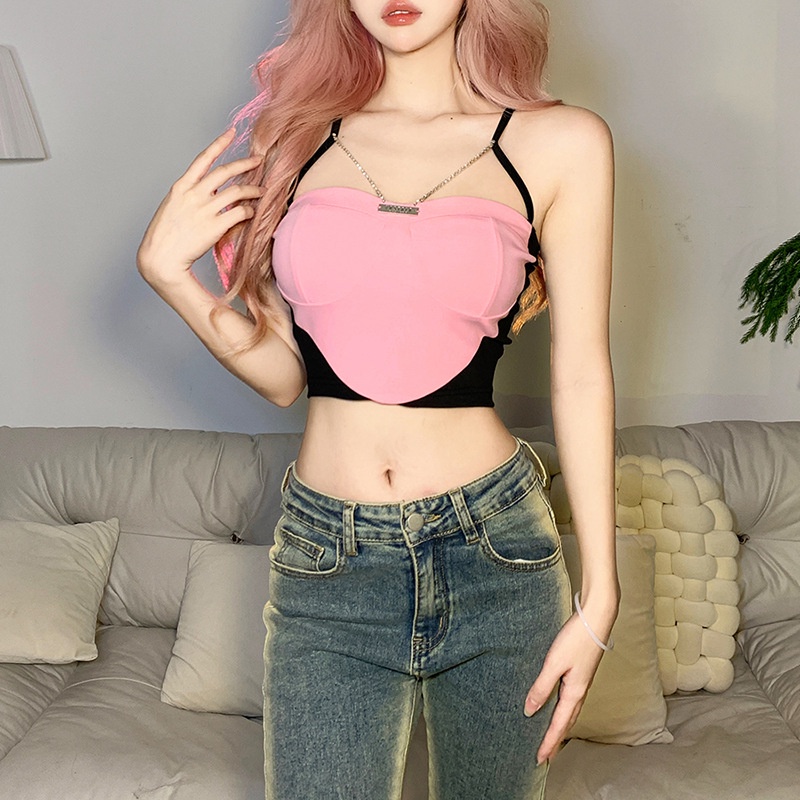 Áo Croptop Sát Nách Màu Sắc Thời Trang Mùa Hè Cho Phái Nữ