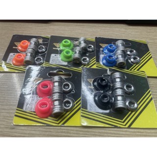  Van Vòi Salaya Inox Kèm Chụp Cao Su Chân Van Nhiều Màu Gắn Cho Nhiều Dòng Xe 