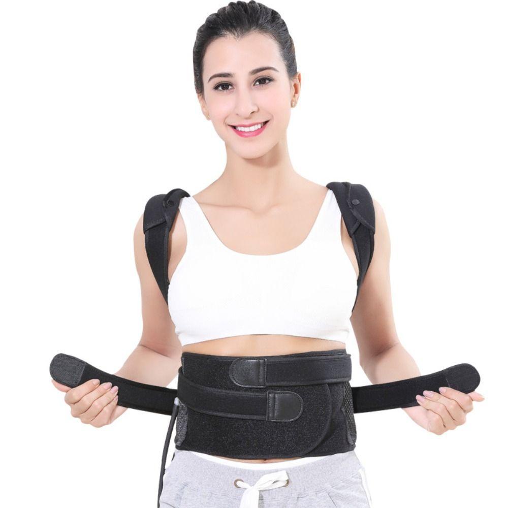 MOILYVN Đai Đeo Lưng Chỉnh Sửa Tư Thế Bằng Vải Lưới Bơm Hơi Điều Chỉnh Đúng Tư Thế Cột Lưng Trên