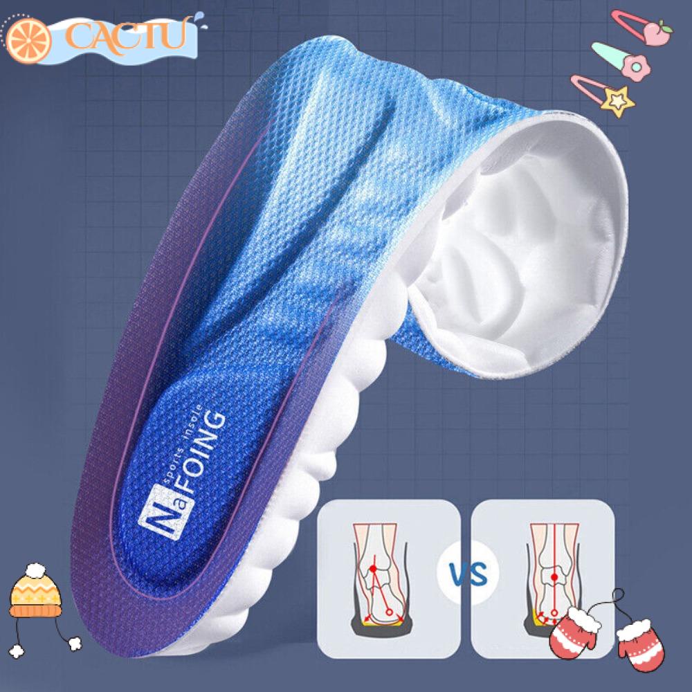 CACTU Đế Lót Giày Công Nghệ 4D Bằng PU Mềm Mại Thoáng Khí Cho Nam