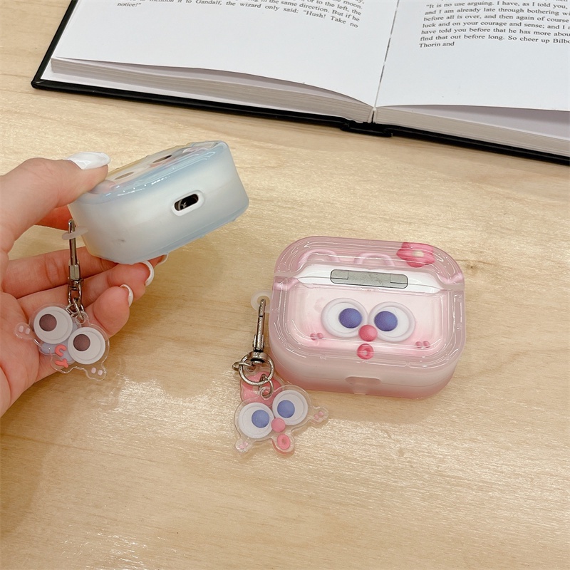 Vỏ Bảo Vệ Hộp Sạc Tai Nghe Bluetooth Không Dây Airpods1 / 2 3 Pro Pro2 Air Pods Pro 3 Hình Biểu Cảm Dễ Thương Ốp