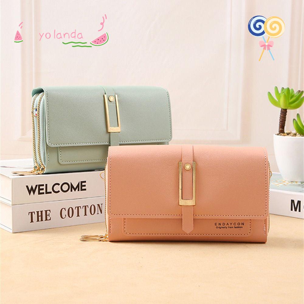 YOLA Túi Da PU Đeo Chéo Đựng Điện Thoại Đa Năng Dành Cho Nữ