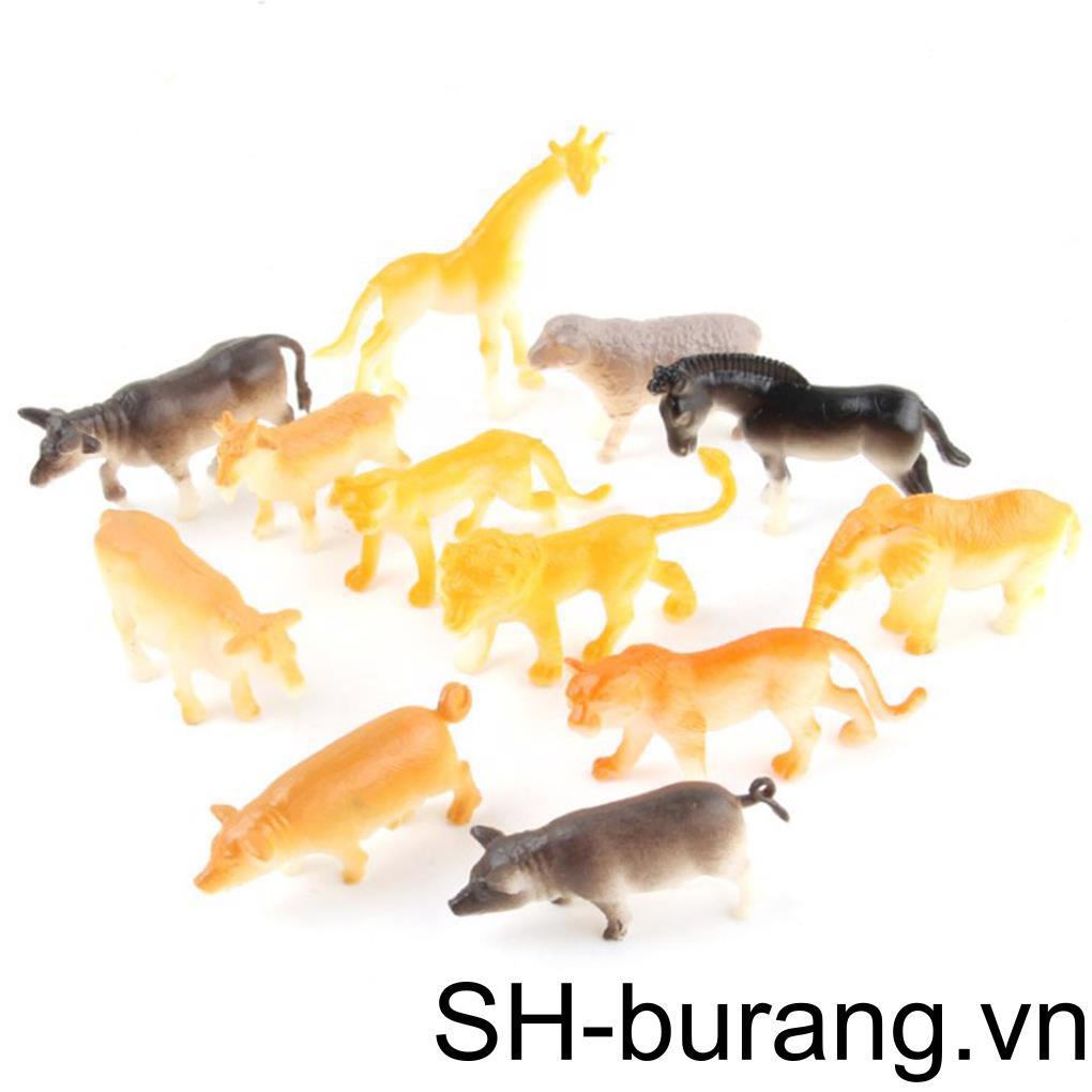 Set 12 Tượng Đồ trang trí Động Vật Trang Trí Sân Vườn