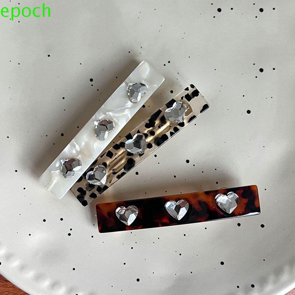 EPOCH Kẹp Tóc Mái Ngang Họa Tiết Trái Tim Xinh Xắn Cho Nữ