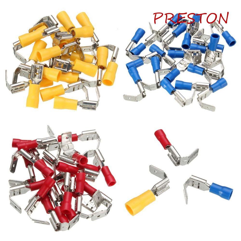 PRESTON Set 50 Đầu Nối Dây Điện Cách Nhiệt 6.3mm Hình Chú Heo Đáng Yêu