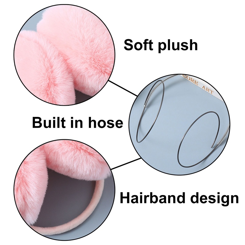 Chụp Tai Giữ Ấm Giả Lông Thỏ Dễ Thương Thoải Mái Thời Trang Thu Đông