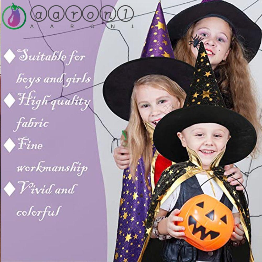 AARON1 Áo Choàng Hóa Trang Phù Thủy Nhân Dịp Halloween