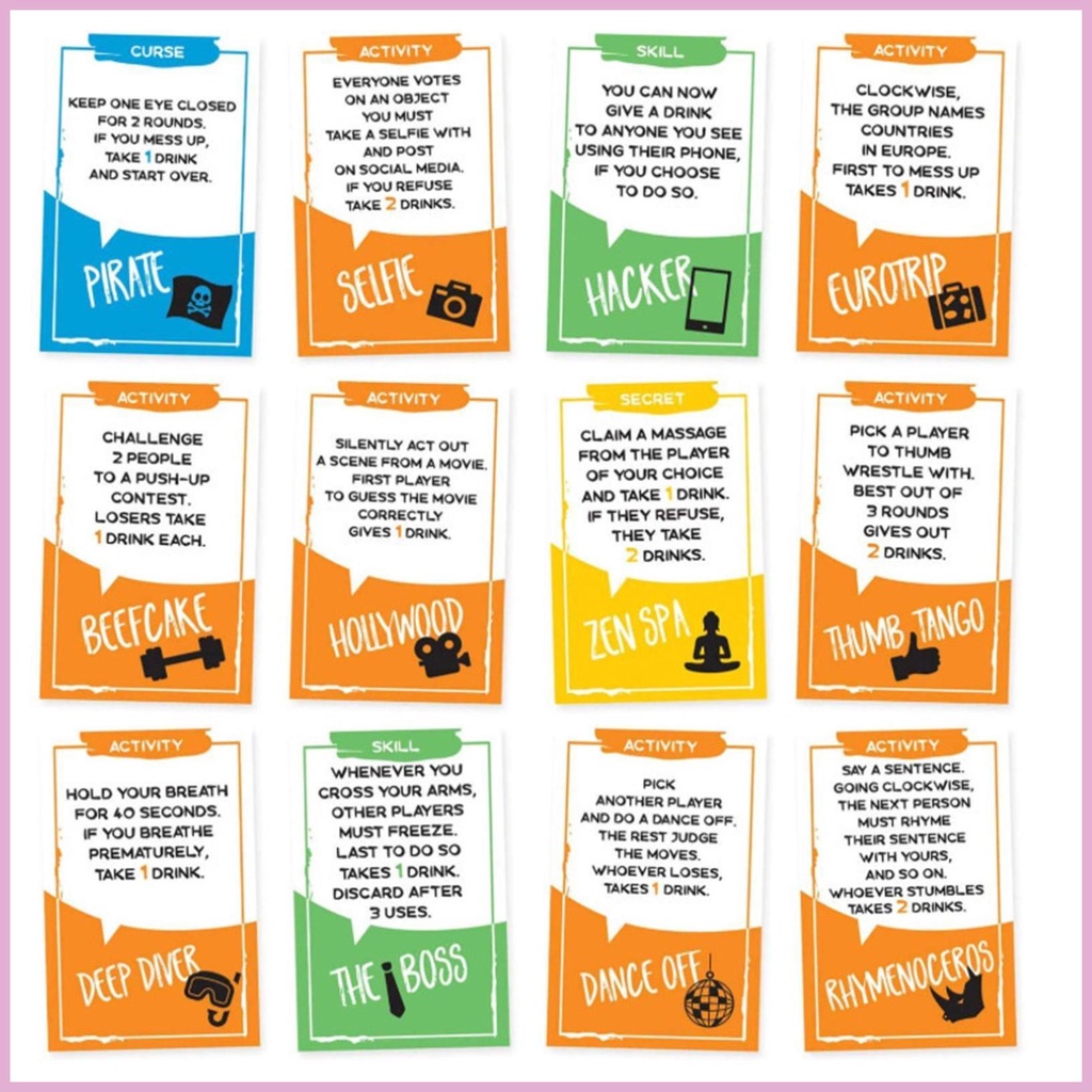 Bộ Bài Tarot Tiếng Anh Vui Nhộn Cho Người Lớn