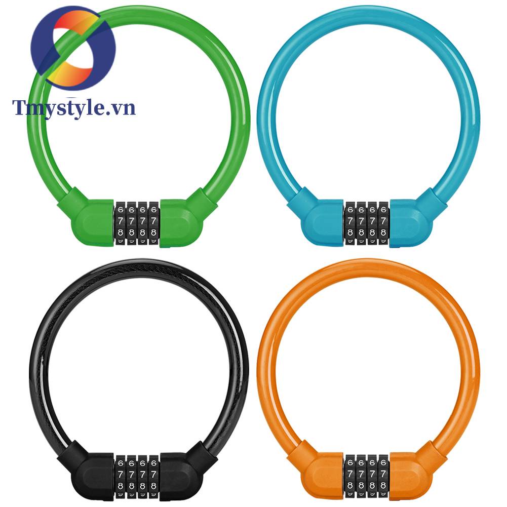 Dây Khóa Xe Đạp Chống Trộm 4 Chữ Số