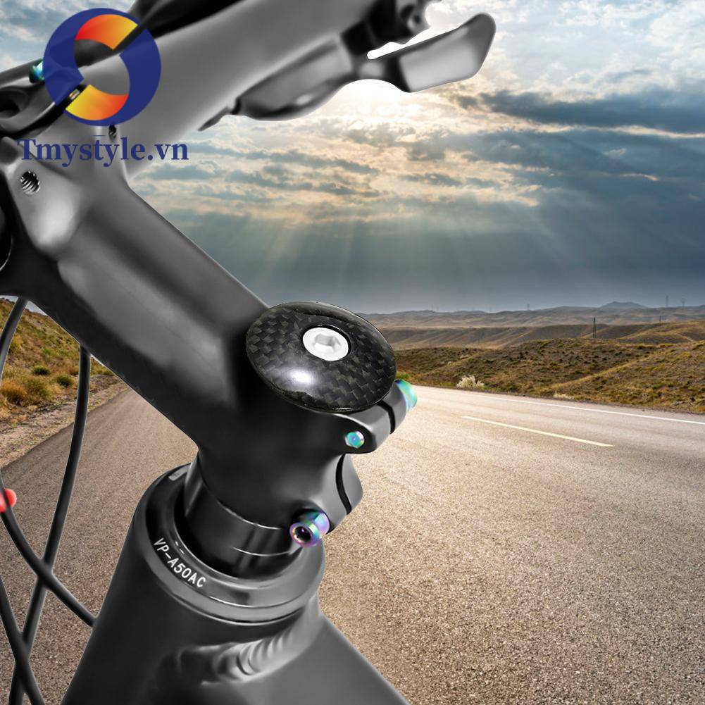 Nắp Đậy Phuộc Xe Đạp 1 1 / 8 inch Bằng Sợi Carbon