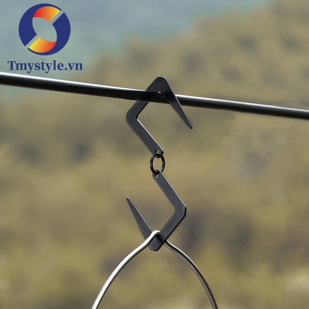 Giá Đỡ Nồi / Chảo Hình Chữ S Tiện Dụng Cho Cắm Trại / Leo Núi