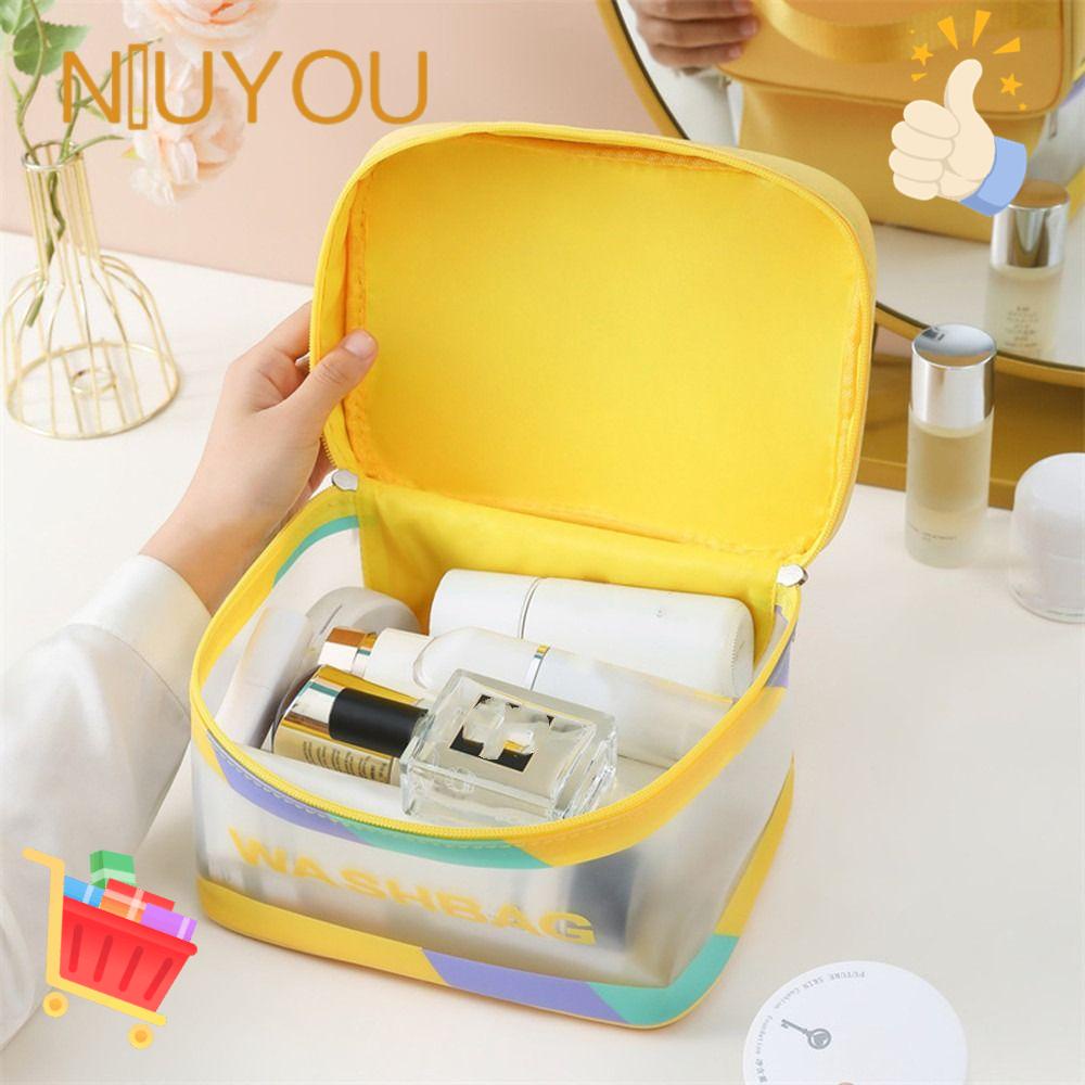 NIUYOU Túi Nhựa PVC Chống Thấm Nước Đựng Đồ Trang Điểm