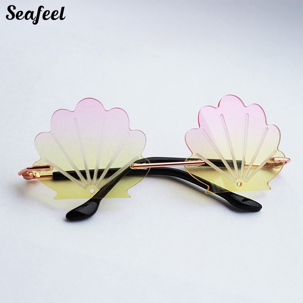 Kính Mát Hình Vỏ Sò Bằng Kim Loại Chống Mài Mòn Dùng Hóa Trang Cho Thú Cưng