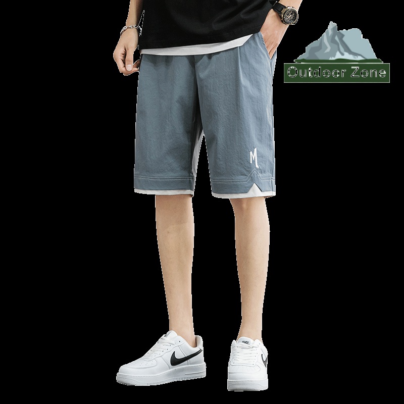 Quần Short Thể Thao Ống Rộng Vải Lụa Mát Thời Trang Mùa Hè Cho Nam