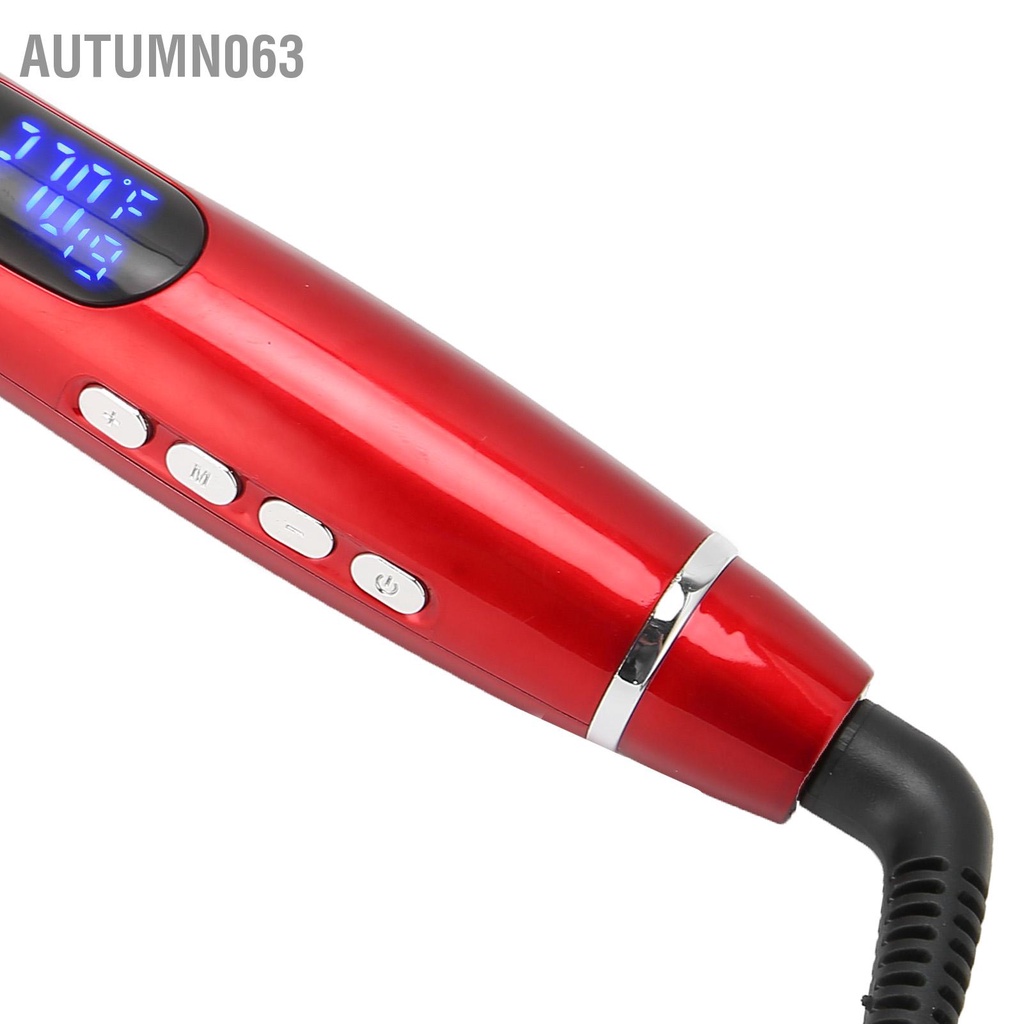 Autumn063 Máy Uốn Tóc Tự Động Nhiệt Độ Không Đổi Màu Đỏ Cây Chuyên Nghiệp 110‑240V