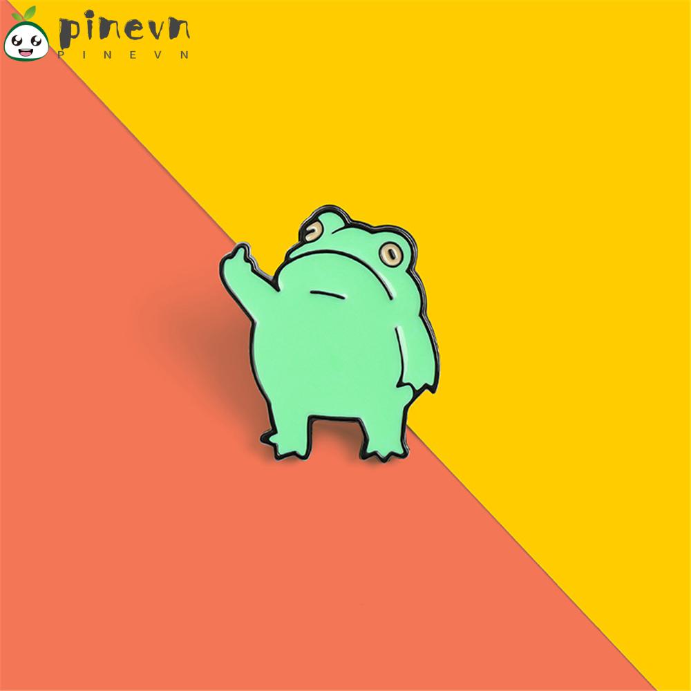 PINEVN Ghim Cài Áo Hình Chú Ếch Hoạt Hình Đáng Yêu