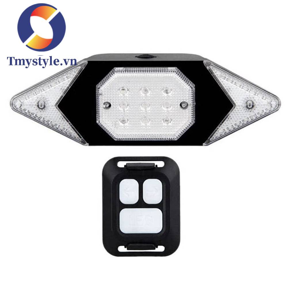 Đèn Đuôi Xe Đạp Kèm Điều Khiển Từ Xa Không Dây Sạc USB Tiện Dụng