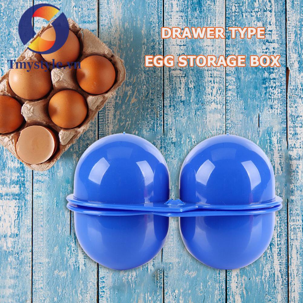 Hộp Đựng Trứng 2 Ngăn Cho Cắm Trại Dã Ngoại