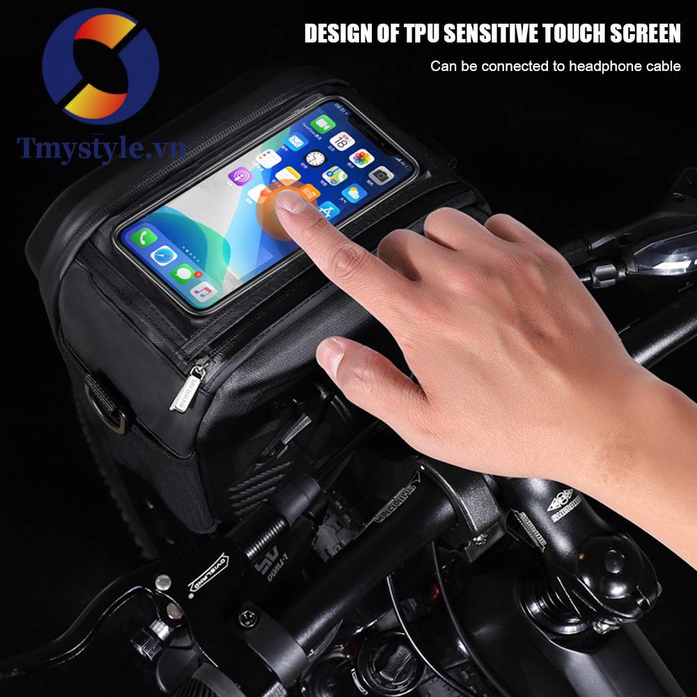 Túi Đựng Camera Gắn Ghi Đông Xe Đạp Điện MTB Chống Thấm Nước Tiện Lợi